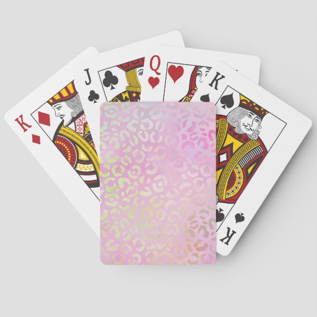 The Iridescent Leopard Series Design 1 Poker Cards (Back)