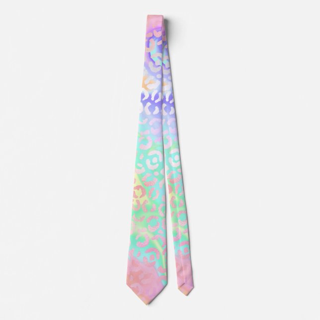 The Iridescent Leopard Series Design 3 Neck Tie (Front)