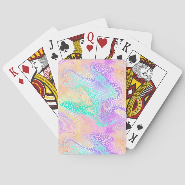 The Iridescent Leopard Series Design 3 Poker Cards (Back)