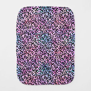 The Iridescent Leopard Series Design 4 Baby Burp Cloth