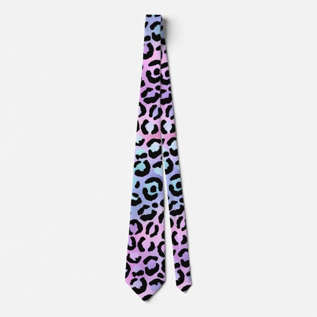 The Iridescent Leopard Series Design 4 Neck Tie (Front)