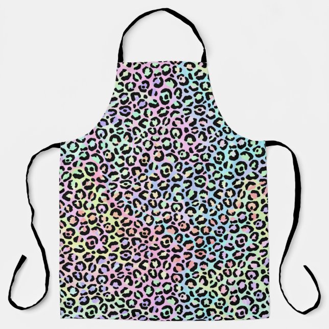 The Iridescent Leopard Series Design 5 Apron (Front)