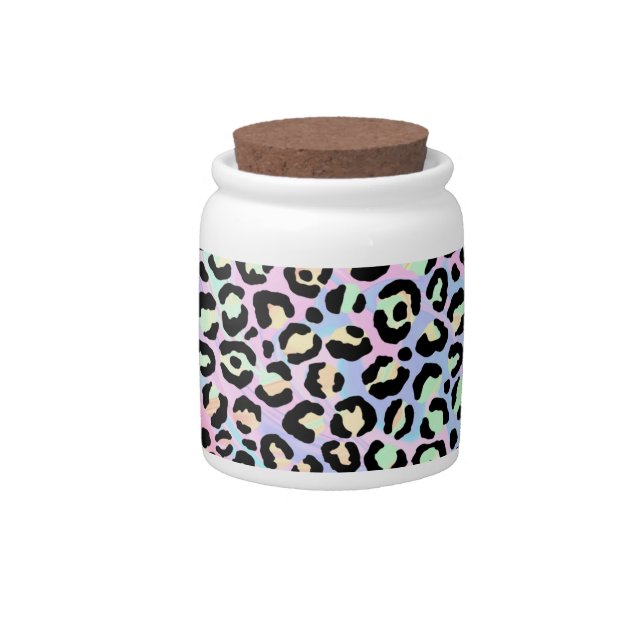 The Iridescent Leopard Series Design 5 Candy Jar (Front)