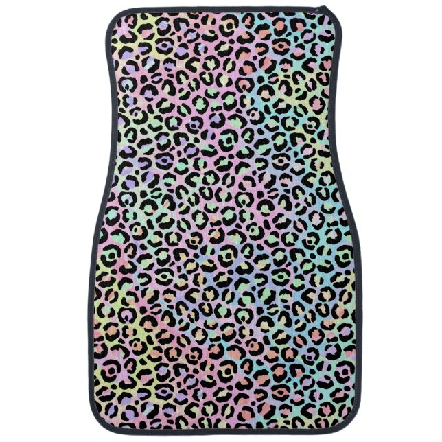 The Iridescent Leopard Series Design 5 Car Floor Mat (Front)