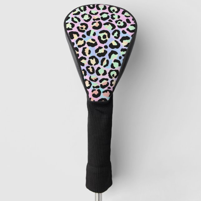 The Iridescent Leopard Series Design 5 Golf Head Cover (Front)