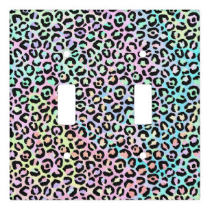 The Iridescent Leopard Series Design 5 Light Switch Cover
