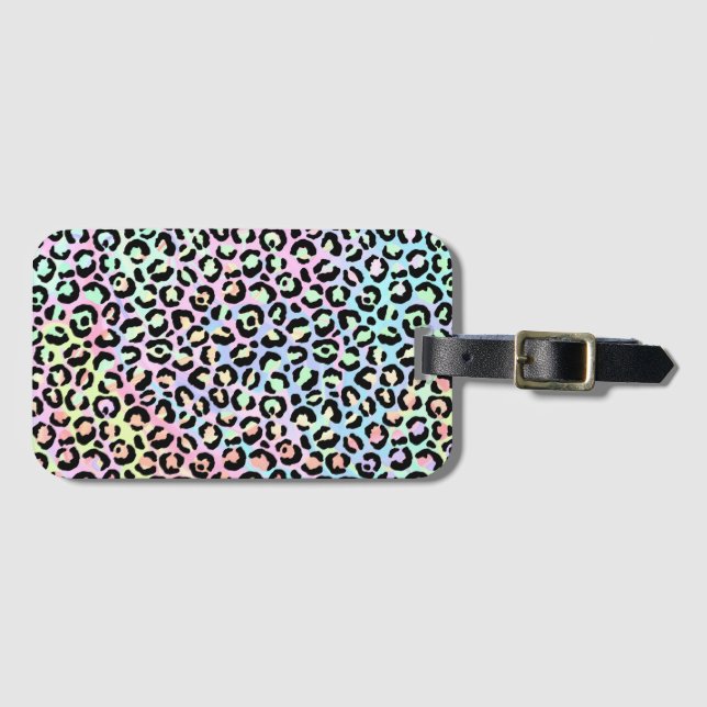 The Iridescent Leopard Series Design 5 Luggage Tag (Front Horizontal)