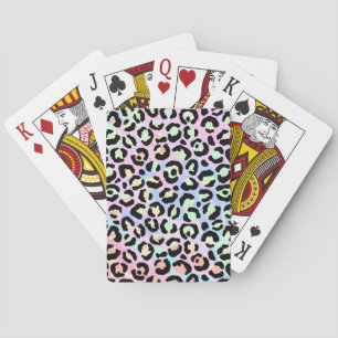 The Iridescent Leopard Series Design 5 Poker Cards