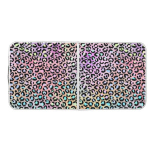 The Iridescent Leopard Series Design 6 Beer Pong Table