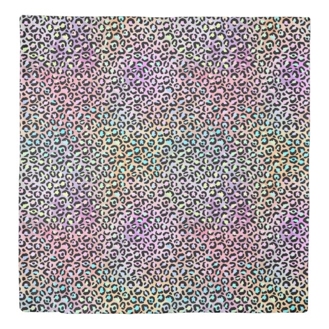 The Iridescent Leopard Series Design 6 Duvet Cover (Front)