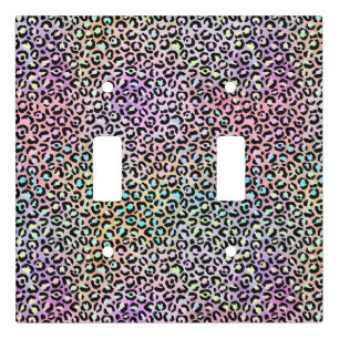 The Iridescent Leopard Series Design 6 Light Switch Cover