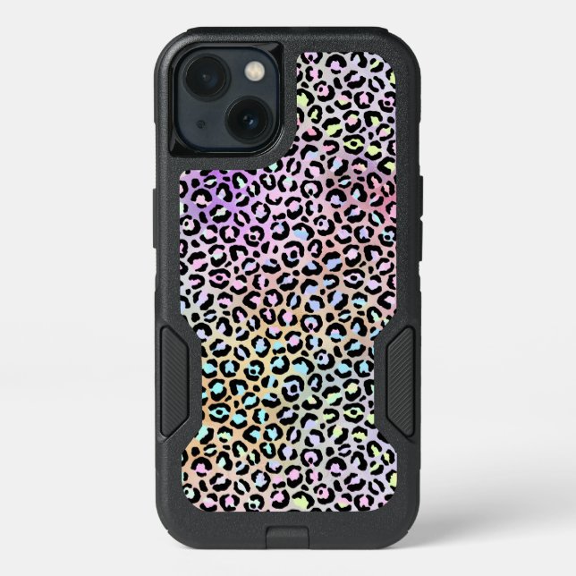 The Iridescent Leopard Series Design 6 Otterbox iPhone Case (Back)