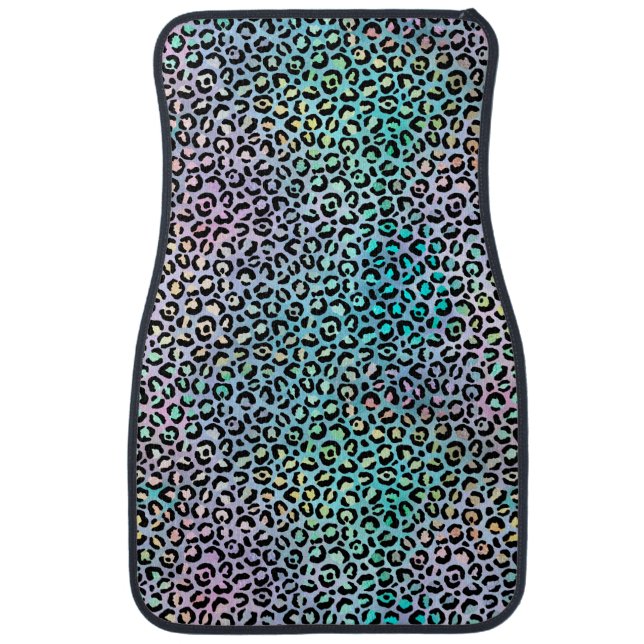The Iridescent Leopard Series Design 8 Car Floor Mat (Front)