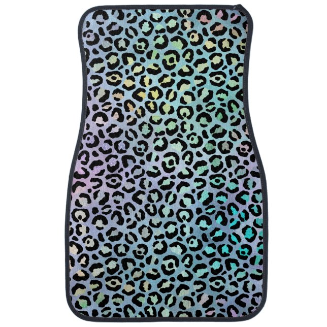 The Iridescent Leopard Series Design 8 Car Floor Mat (Front)