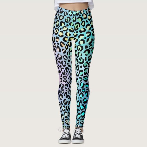 The Iridescent Leopard Series Design 8 Leggings