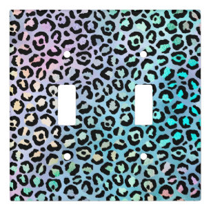The Iridescent Leopard Series Design 8 Light Switch Cover