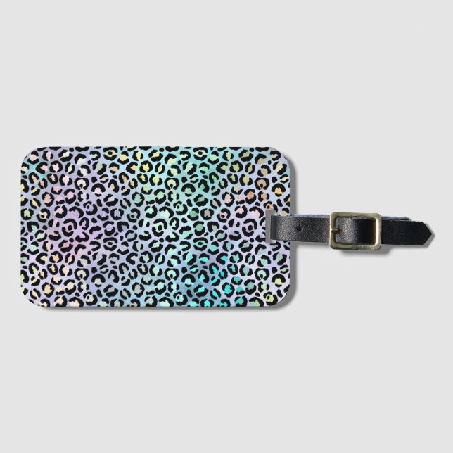 The Iridescent Leopard Series Design 8 Luggage Tag (Front Horizontal)
