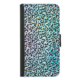 The Iridescent Leopard Series Design 8 Samsung Galaxy S5 Wallet Case