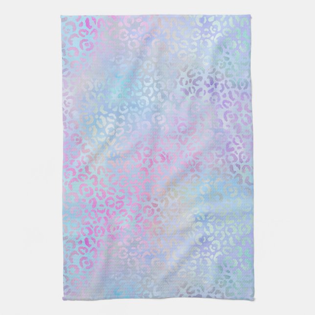 The Iridescent Leopard Series Design 9 Kitchen Towel (Vertical)