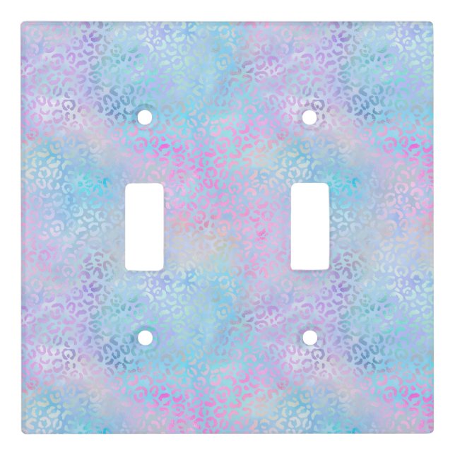 The Iridescent Leopard Series Design 9 Light Switch Cover (Front)