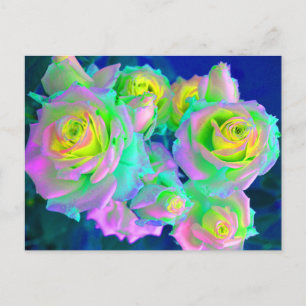 The Iridescent Pearly Roses Postcard