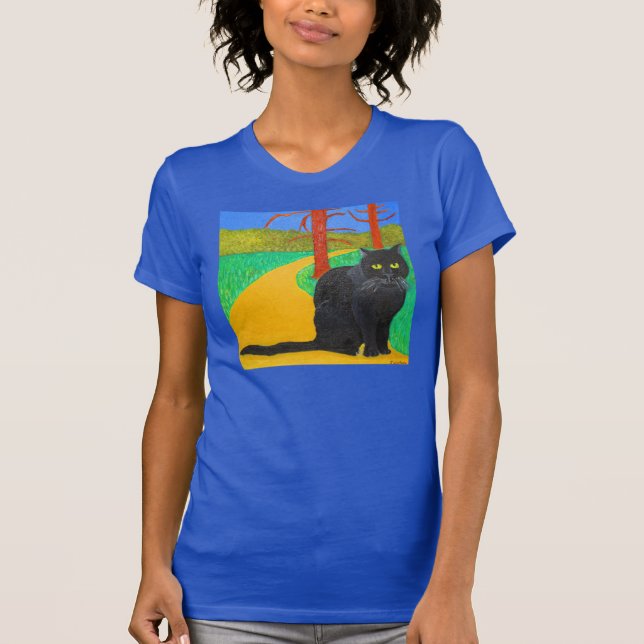 The Irina The Cat Coming Out of The Woods T-Shirt (Front)