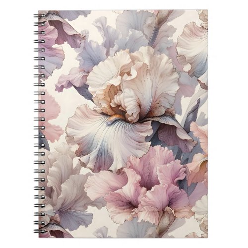 The Iris Ballet Floral Blush  Notebook