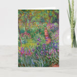 The Iris Garden At Giverny By Claude Monet  Card<br><div class="desc">The Iris Garden at Giverny painted by Claude Monet. Circa 1900.

This image is in the public domain.</div>