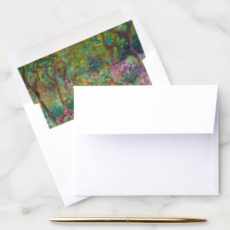 The Iris Garden At Giverny By Claude Monet  Envelope Liner