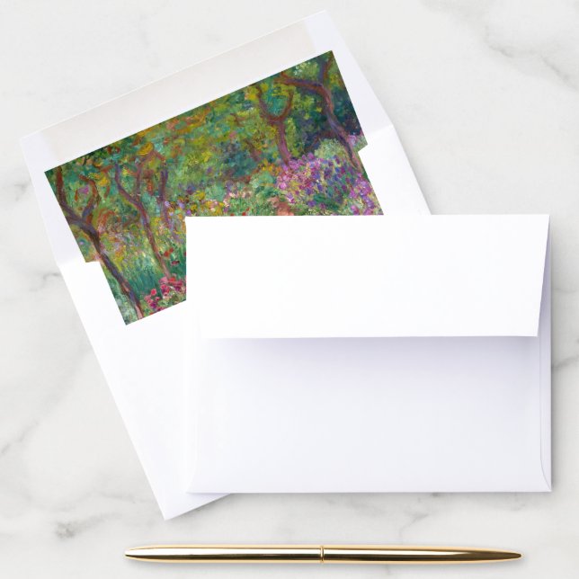 The Iris Garden At Giverny By Claude Monet  Envelope Liner (Desk)