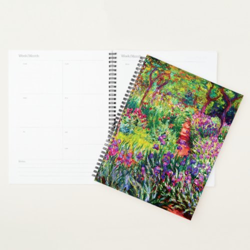The Iris Garden at Giverny by Claude Monet Planner