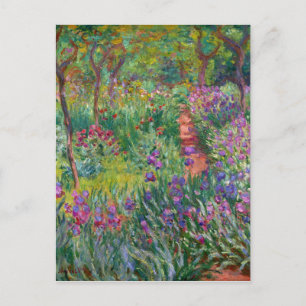 The Iris Garden At Giverny By Claude Monet Postcard