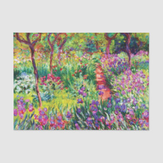 The Iris Garden at Giverny by Claude Monet Tissue Paper