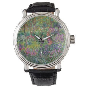The Iris Garden At Giverny By Claude Monet Watch