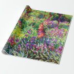 The Iris Garden at Giverny by Claude Monet   Wrapping Paper<br><div class="desc">Please visit my store for more interesting design and more color choice. => zazzle.com/iwheels*</div>