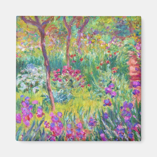 The Iris Garden at Giverny Claude Monet cool, old, Magnet (Front)