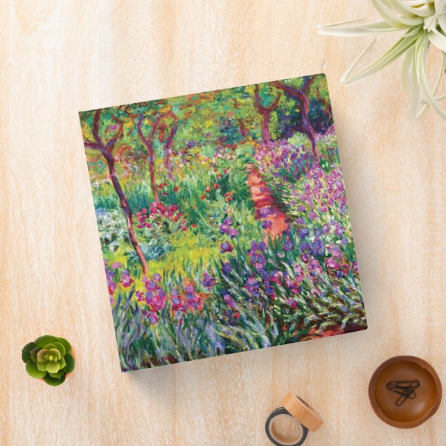 The Iris Garden by Claude Monet  3 Ring Binder (In Situ)