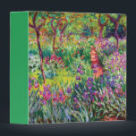 The Iris Garden by Claude Monet  3 Ring Binder<br><div class="desc">Please visit my store for more interesting design and more color choice => zazzle.com/colorfulworld*</div>