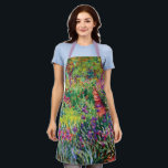 The Iris Garden by Claude Monet   Apron<br><div class="desc">The Iris Garden by Claude Monet.
Please visit my store for more interesting design and more color choice => zazzle.com/colorfulworld*</div>