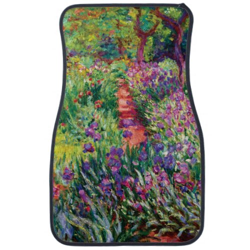 The Iris Garden by Claude Monet Car Floor Mat