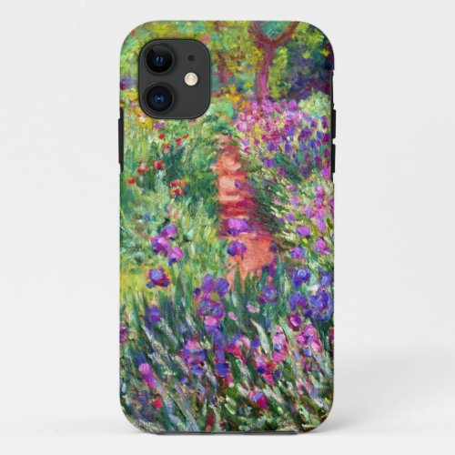 The Iris Garden by Claude Monet iPhone 11 Case