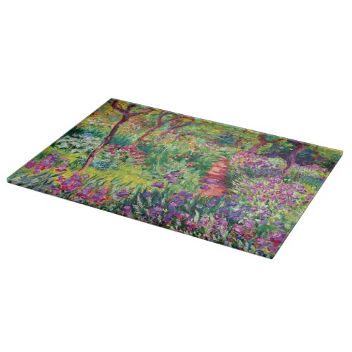 The Iris Garden by Claude Monet Cutting Board