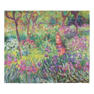 The Iris Garden by Claude Monet Duvet Cover
