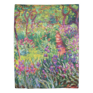 The Iris Garden by Claude Monet Duvet Cover