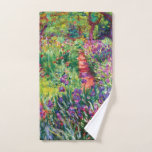 The Iris Garden by Claude Monet Hand Towel<br><div class="desc">Please visit my store for more interesting design and more color choice => zazzle.com/colorfulworld*</div>