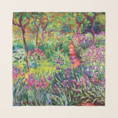 The Iris Garden by Claude Monet Scarf