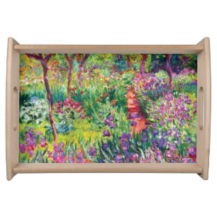 The Iris Garden by Claude Monet Serving Tray