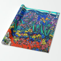 The Irises of Van Gogh Wrapping Paper