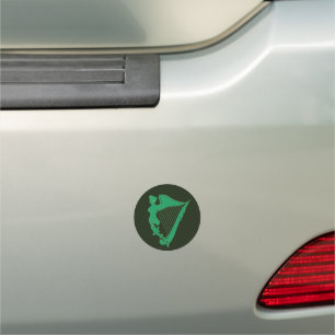 The Irish harp - a symbol of Ireland Car Magnet