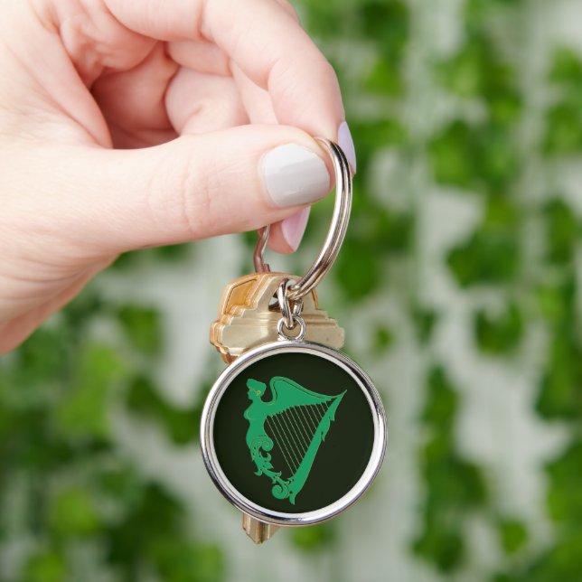 The Irish harp - a symbol of Ireland Keychain (Hand)